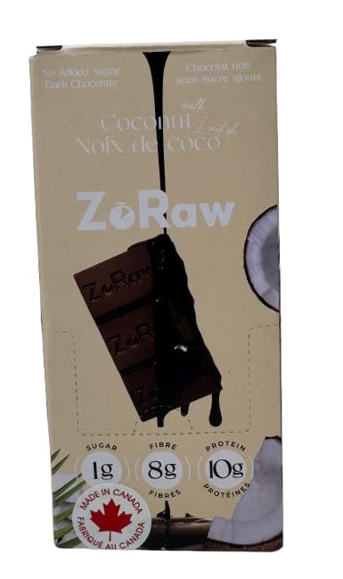 ZoRaw Chocolates - 55%Coconut Milk Chocolate w/Protein