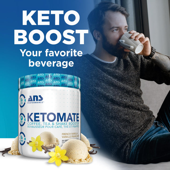 Usage directions for ANS Performance KETOMATE Creamer - French Vanilla