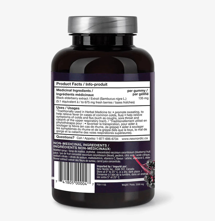 New Nordic - Elderberry Gummies (60gmy 6)