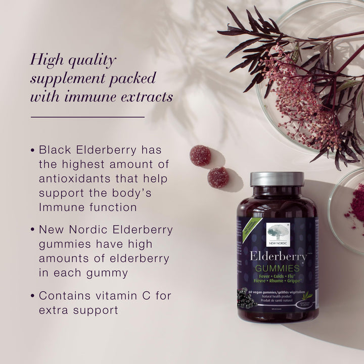 New Nordic - Elderberry Gummies (60gmy 6)