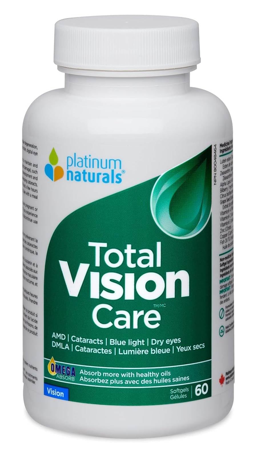 Platinum Naturals - Total Vision Care (30sg 12)