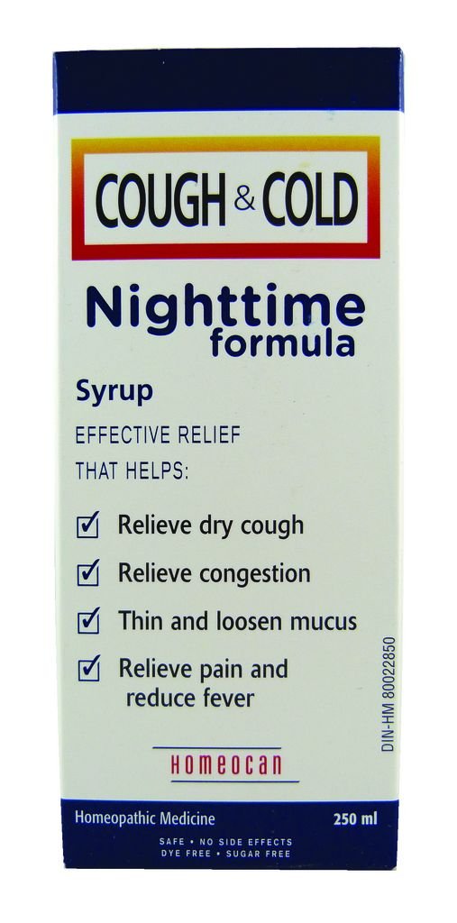 Homeocan - Real Relief Cough And Cold Nightime (250ml 12)