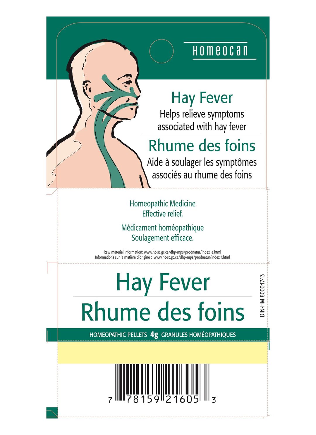 Homeocan - Hay Fever Pellets (4g 12)