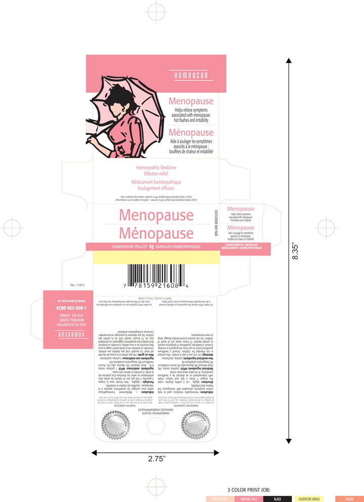 Homeocan - Menopause Pellets (4g 12)