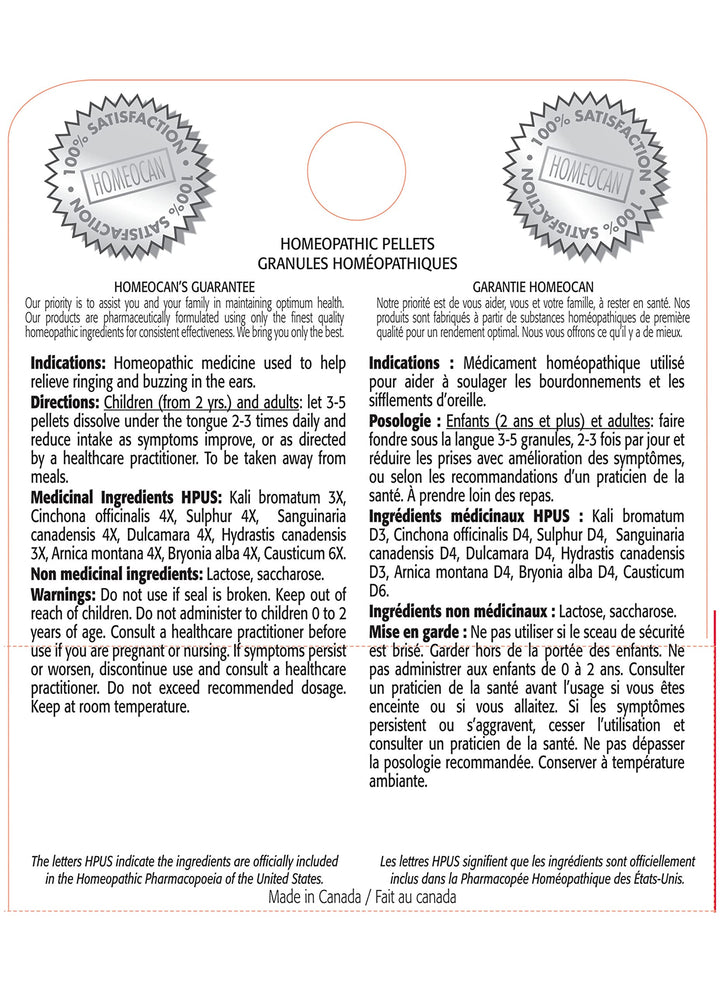 Homeocan - Tinnitus Pellets (4g 12)