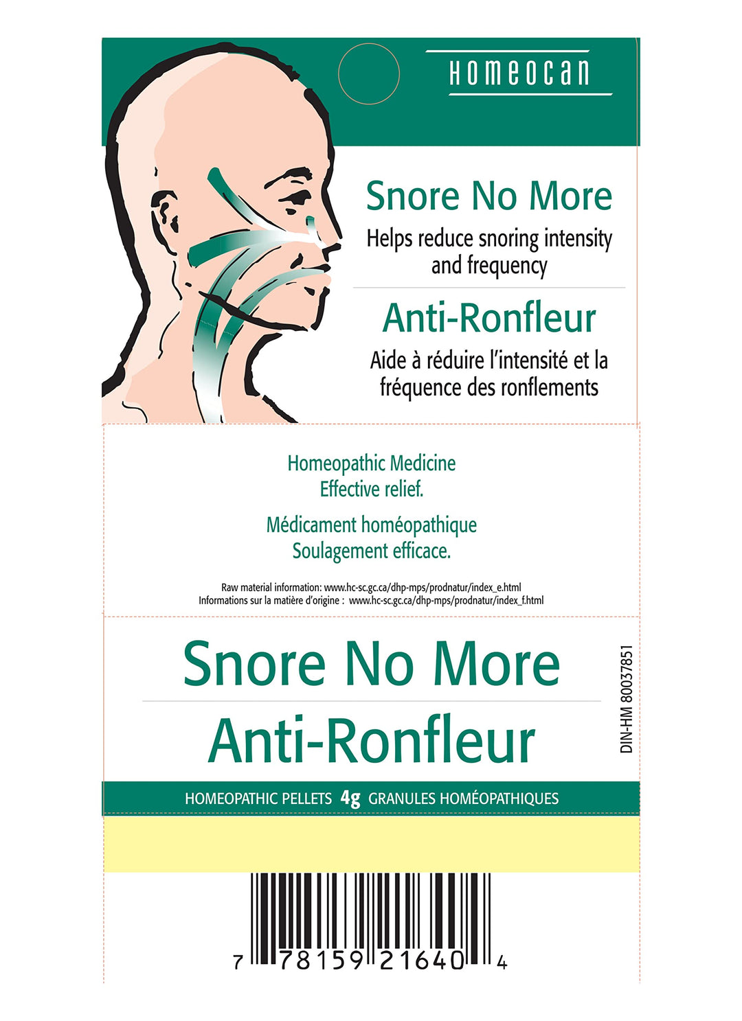 Homeocan - Snore No More Pellets (4g 12)