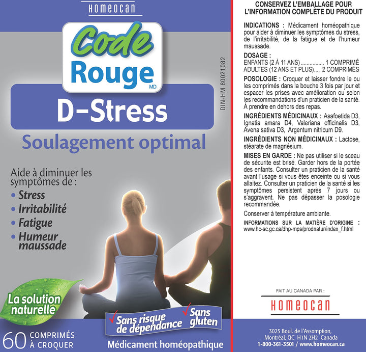 Homeocan - Real Relief D-Stress Tablets (60tab 12)