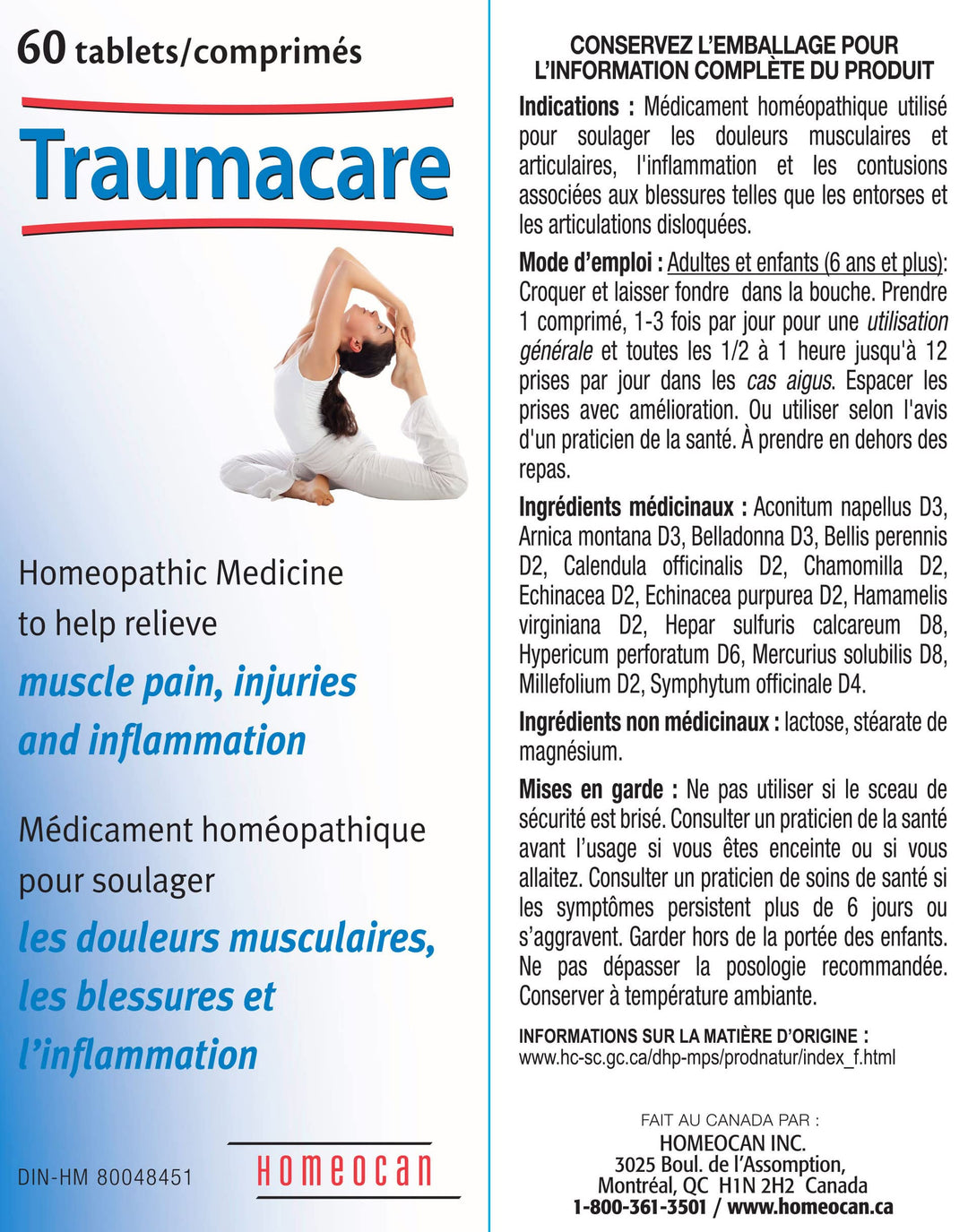 Homeocan - Traumacare Tablets (60tab 12)