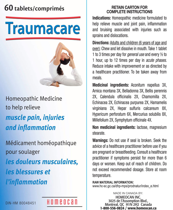 Homeocan - Traumacare Tablets (60tab 12)
