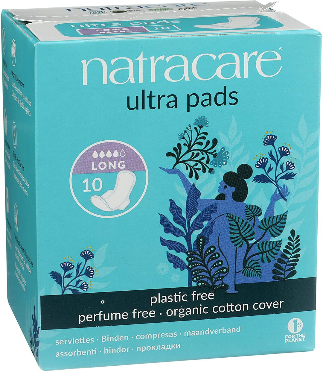 Natracare - Ultra Pads W/Wings Long (10ct 12)