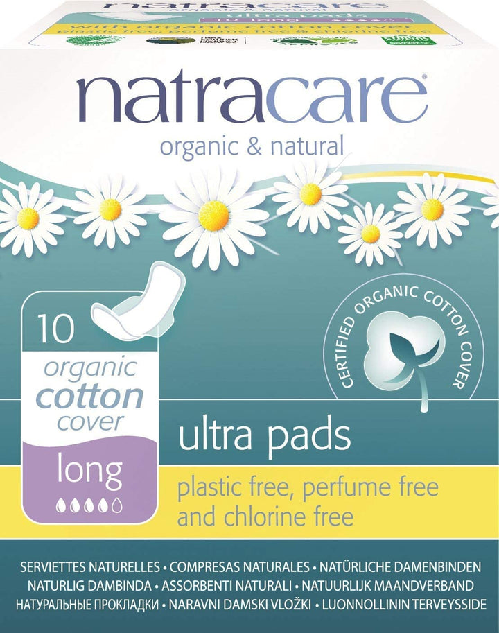 Natracare - Ultra Pads W/Wings Long (10ct 12)