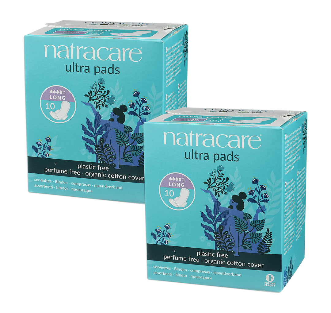 Natracare - Ultra Pads W/Wings Long (10ct 12)