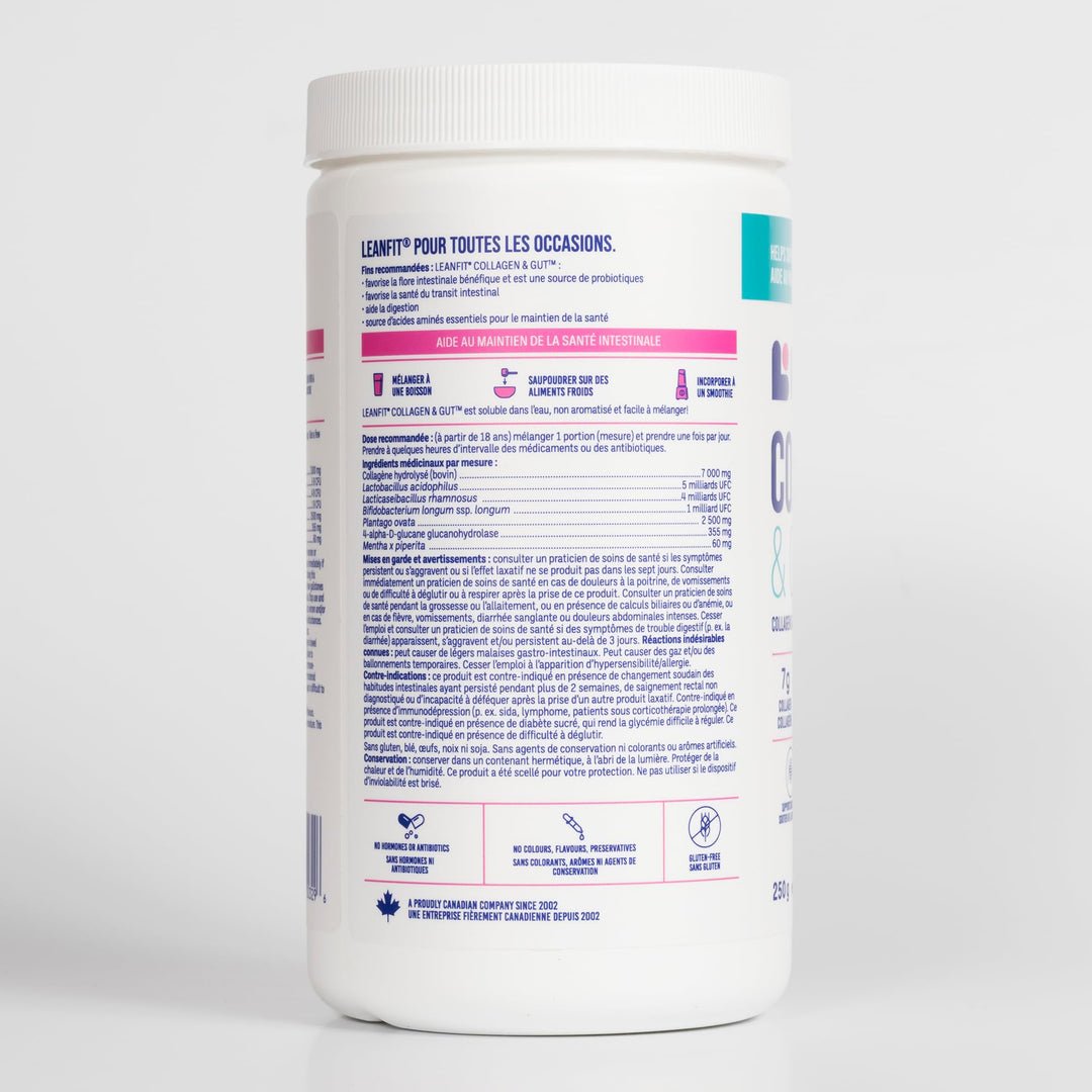 LeanFit - Collagen & Gut - Unflavoured (250g 8)
