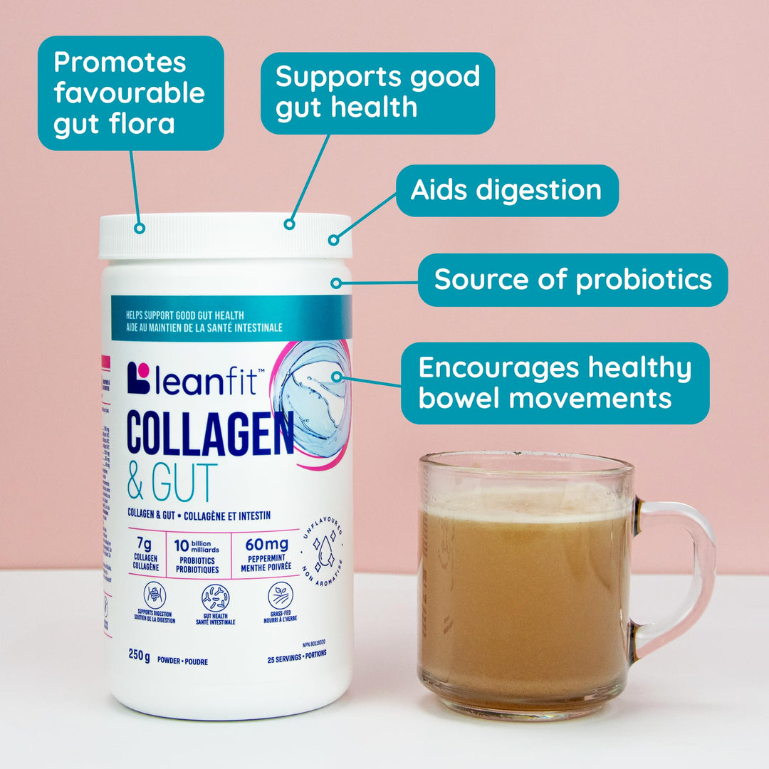 LeanFit - Collagen & Gut - Unflavoured (250g 8)