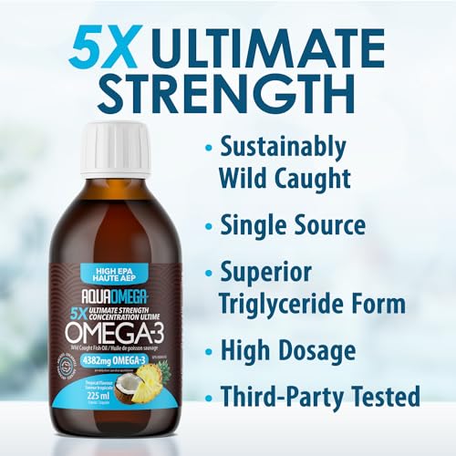 AquaOmega - 5X Ultimate Strength EPA Tropical (225ml 12)