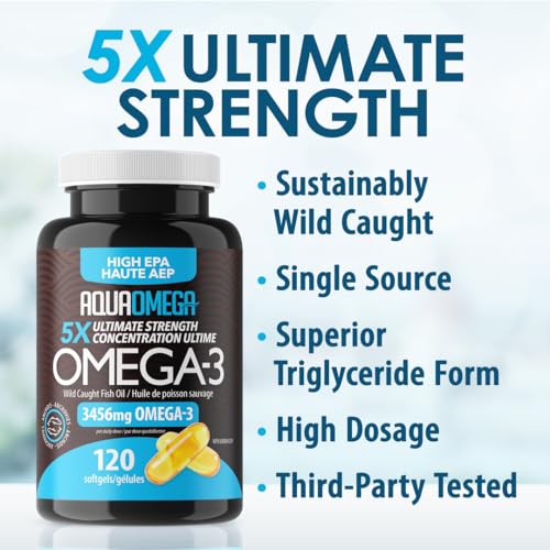 AquaOmega - 5X Ultimate Strength EPA Softgels (120sg 12)