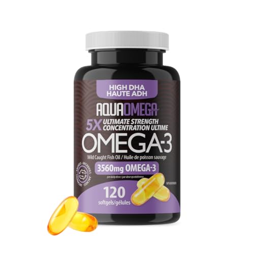 AquaOmega - 5X Ultimate Strength DHA Softgels (120sg 12)