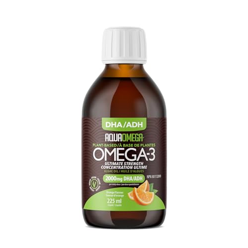 AquaOmega - DHA Algae Oil - Orange (225ml 12)