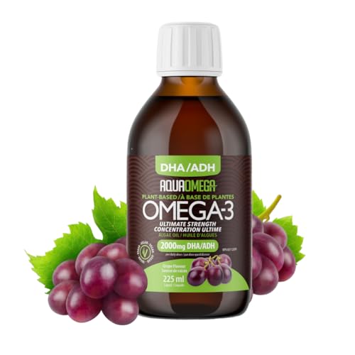 AquaOmega - DHA Algae Oil - Grape (225ml 12)