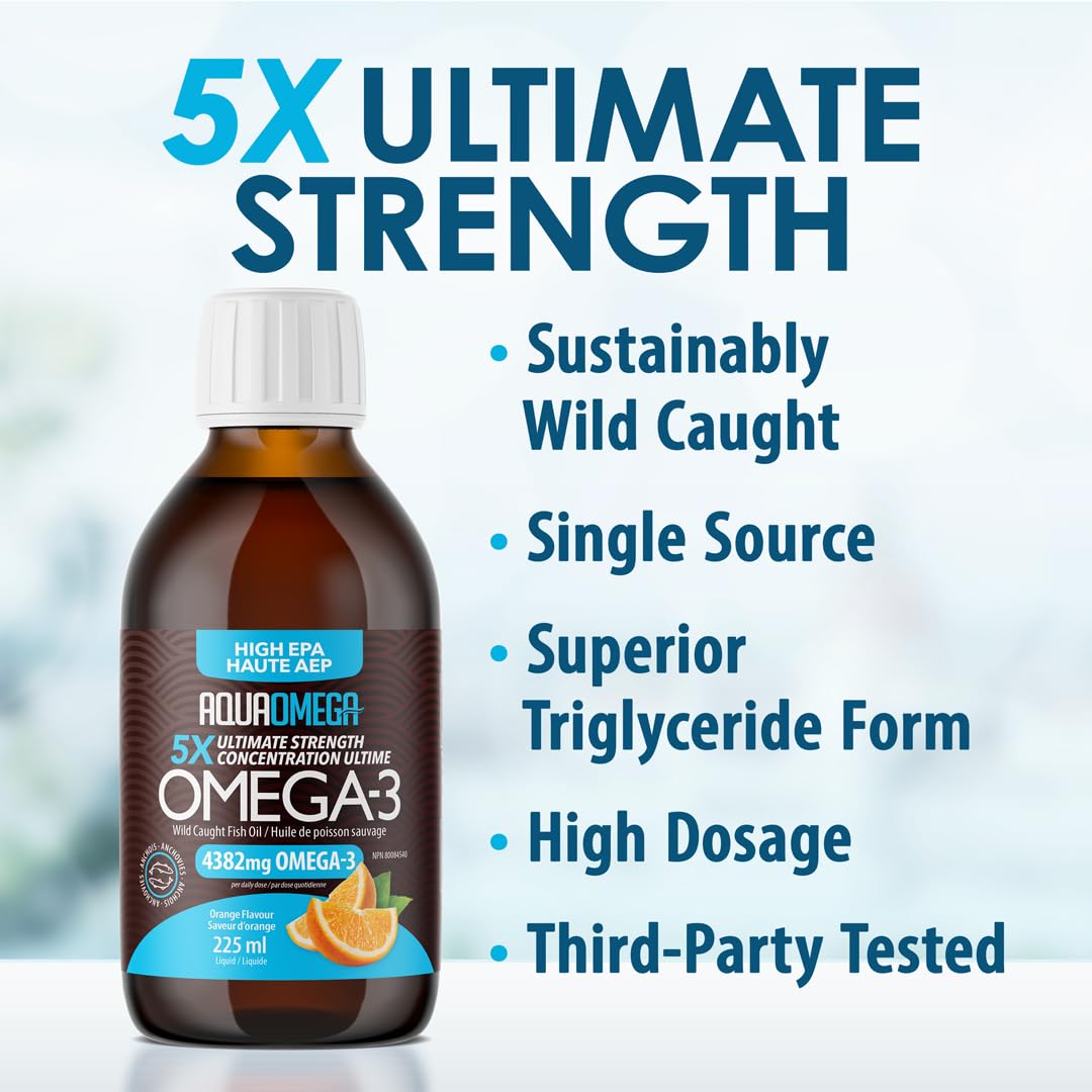AquaOmega - 5X Ultimate Strength EPA Orange (450ml 6)