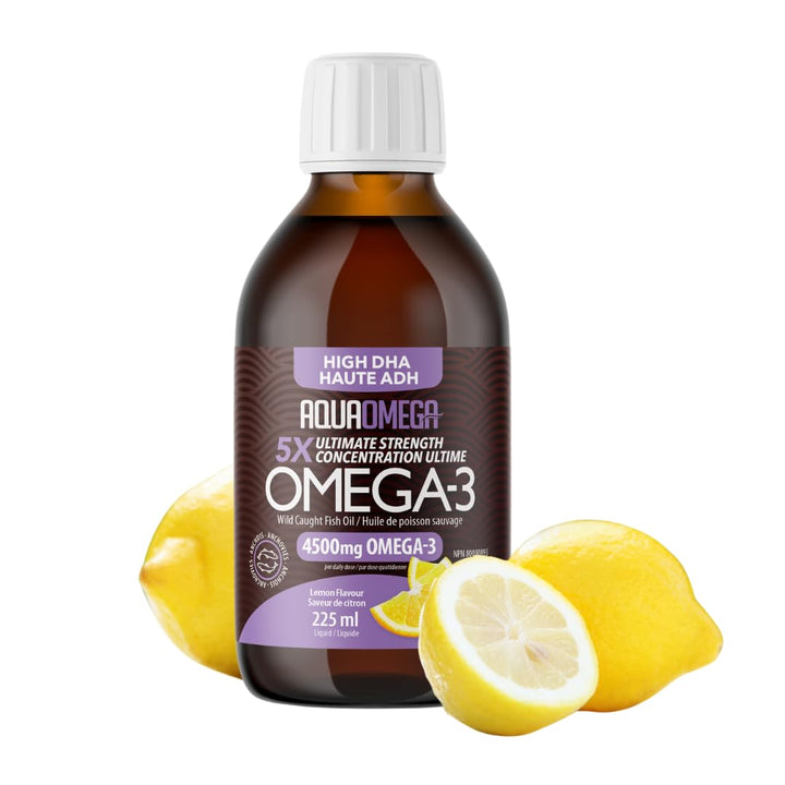 AquaOmega - 5X Ultimate Strength EPA Lemon (450ml 6)