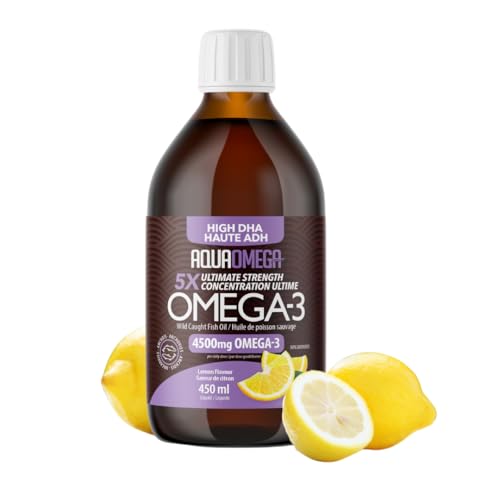AquaOmega - High DHA 5x - Lemon (450ml)