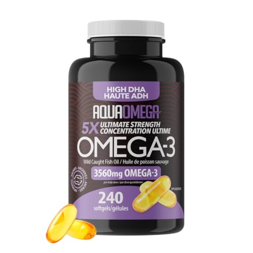AquaOmega - 5X Ultimate Strength DHA Softgels (240sg 12)
