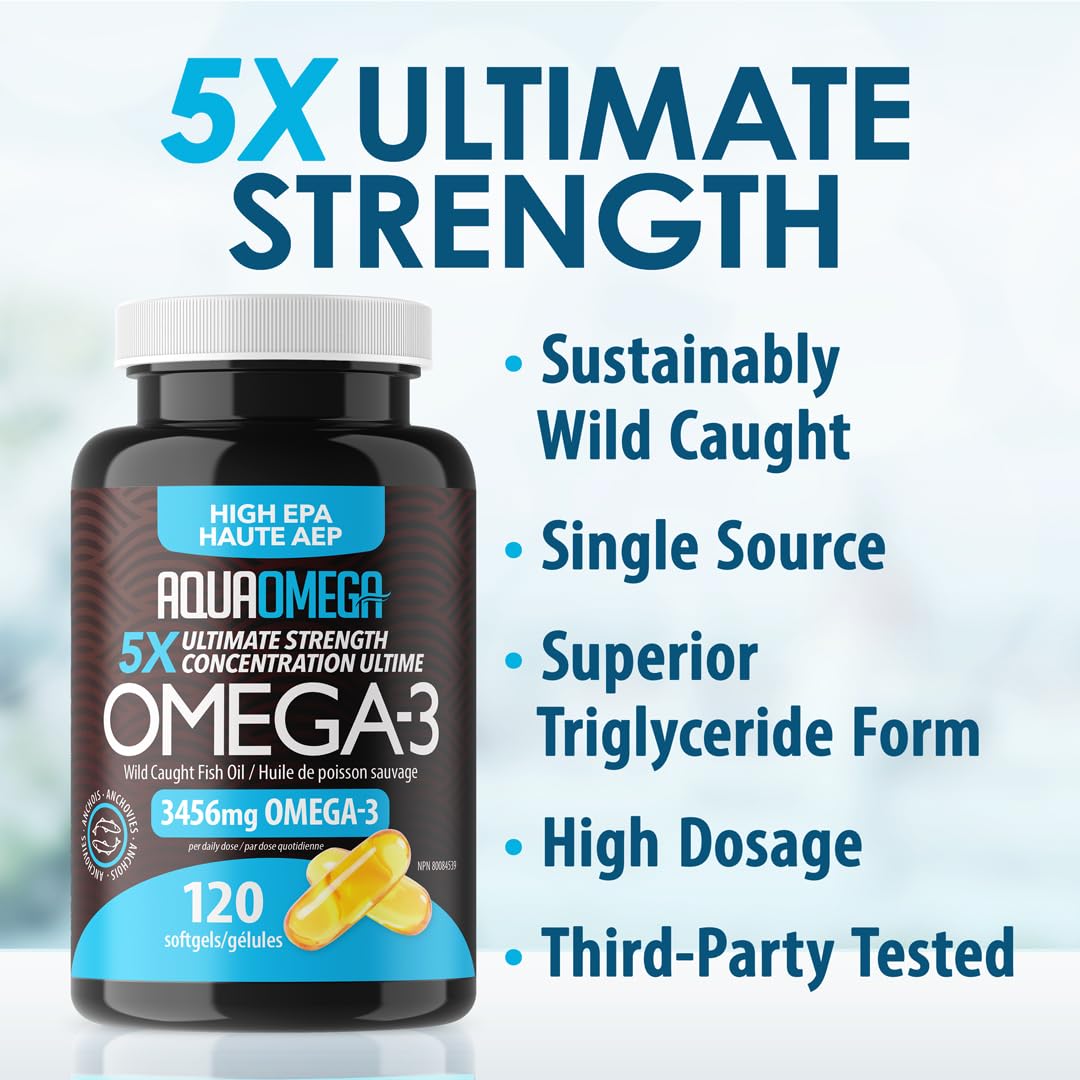 AquaOmega - 5X Ultimate Strength EPA Softgels (240sg 12)