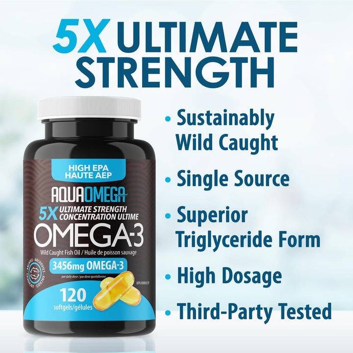 AquaOmega - 5X Ultimate Strength EPA Softgels (240sg 12)