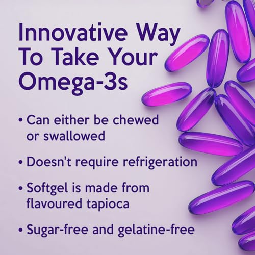 AquaOmega - High DHA Chewable Softgels Grape (120sg)