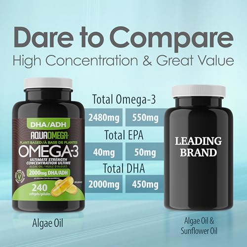 AquaOmega - DHA Algae Oil Softgels (240sg)