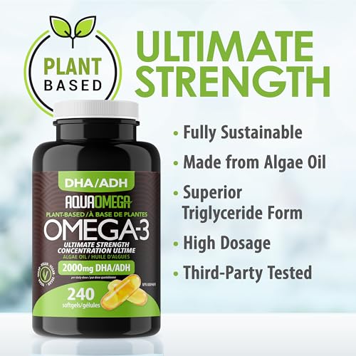 AquaOmega - DHA Algae Oil Softgels (240sg)