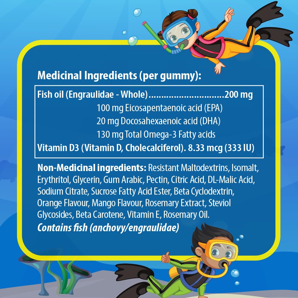 AquaOmega - High EPA Kids Gummies Blueberry (60gmy)