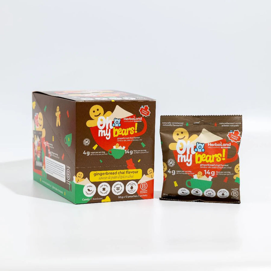 Herbaland Oh My Bears! Gingerbread Chai 12 x 50g