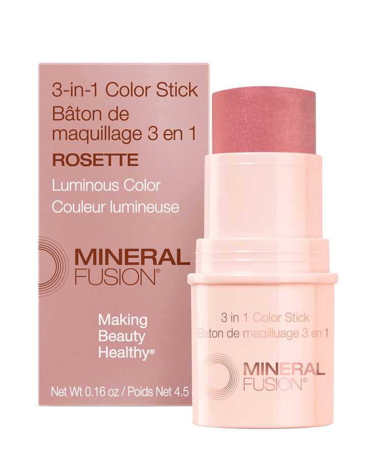 Mineral Fusion Natural Brands - 3-In-1 Color Stick Rosette (4.5g 12)