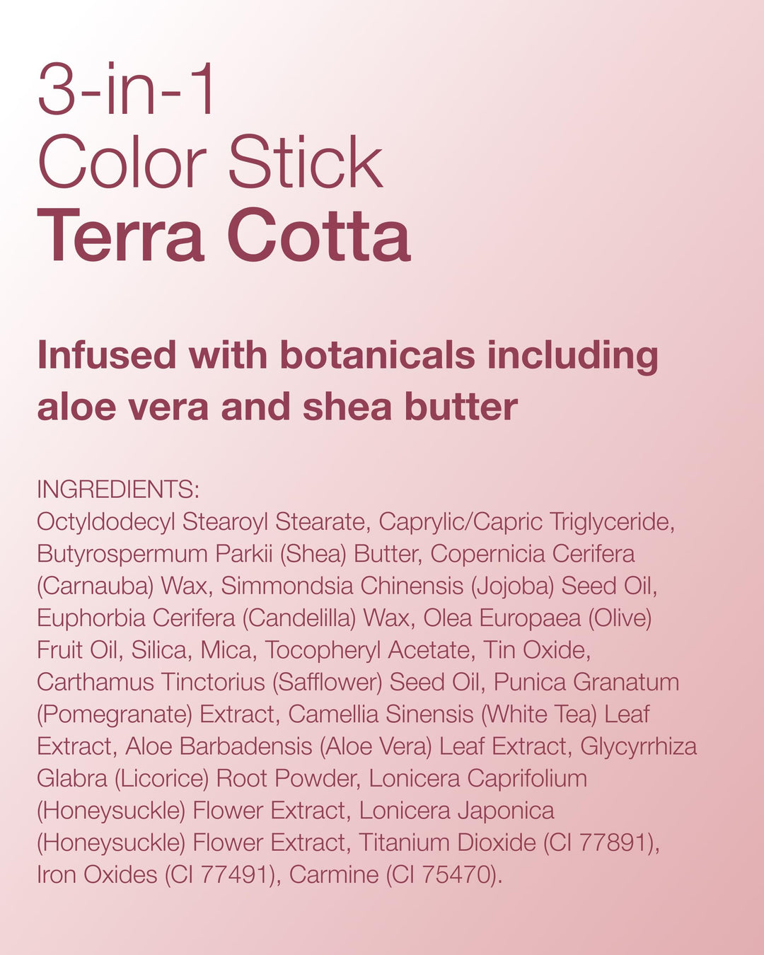 Mineral Fusion Natural Brands - 3 in 1 Color Stick Terra Cotta (4.5g 12)