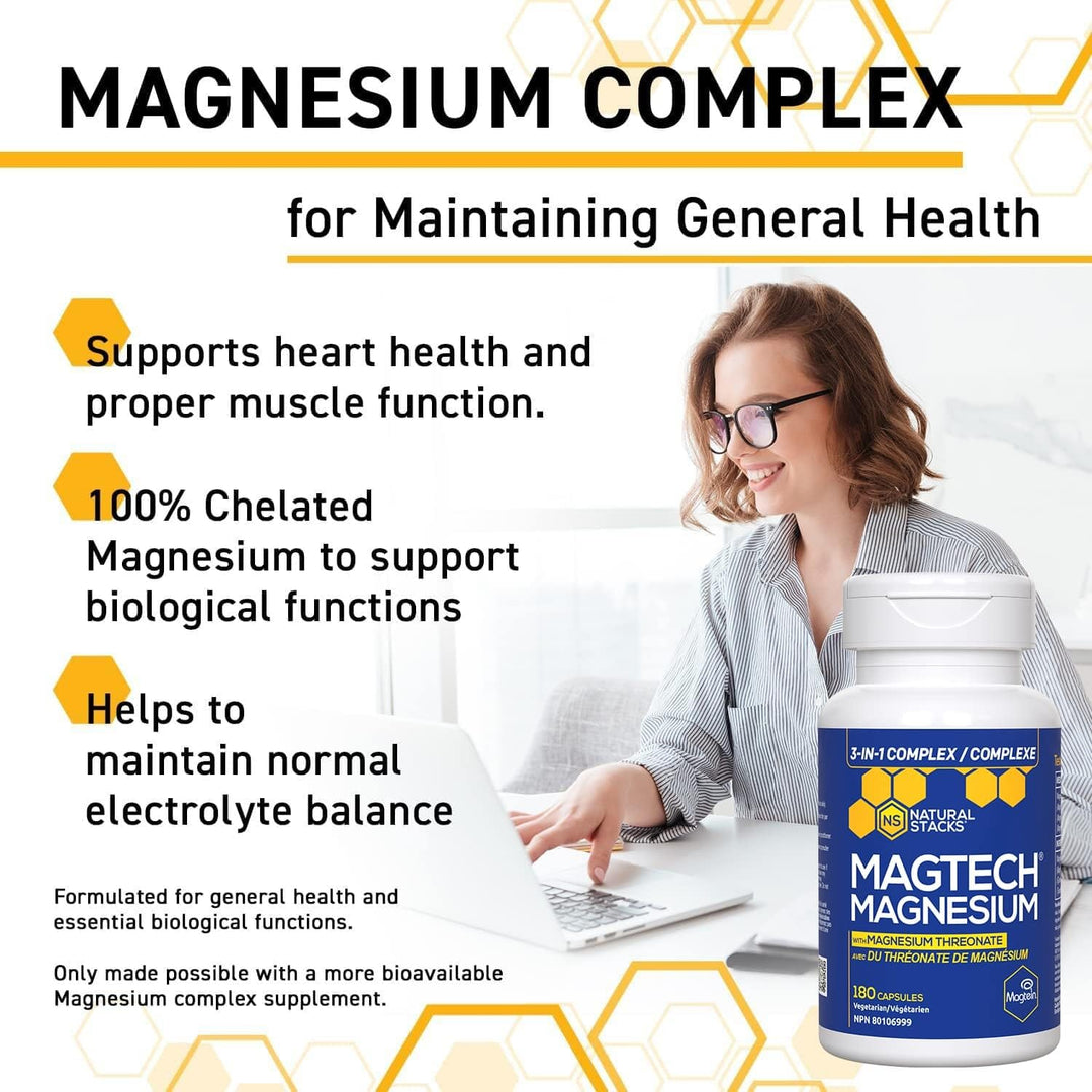 Natural Stacks - Magtech - Magnesium Complex (180vcap 12)