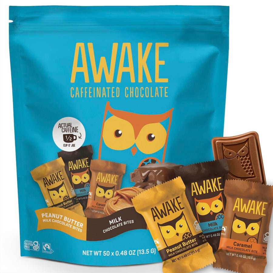 AWAKE Chocolate Caramel Milk Chocolate - Singles 50 x 13.5g