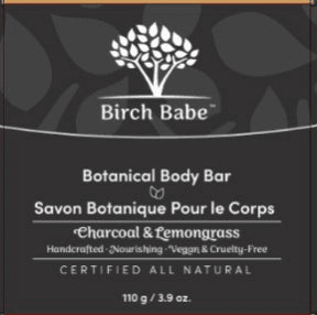 Body Bar- Charcoal & Lemongrass - Image 1