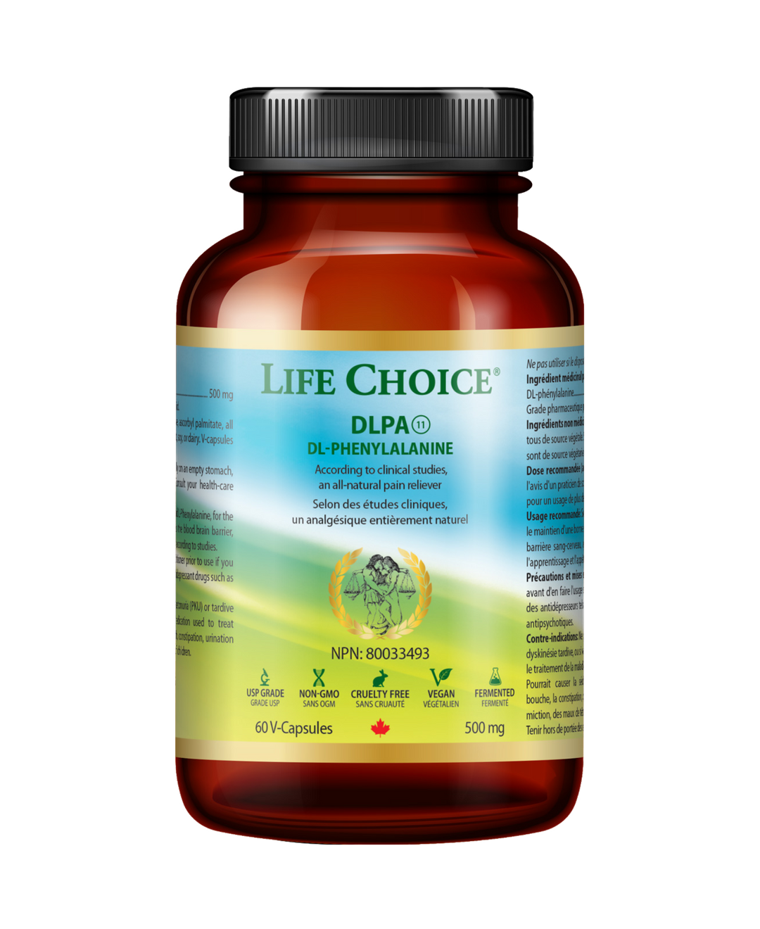 Life Choice - DLPA 500mg, 60vcaps - Image 1