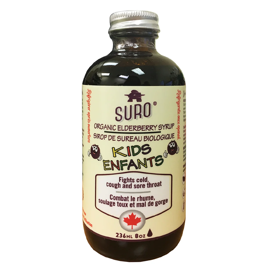 SURO Organic Elderberry Syrup for Kids 118ml