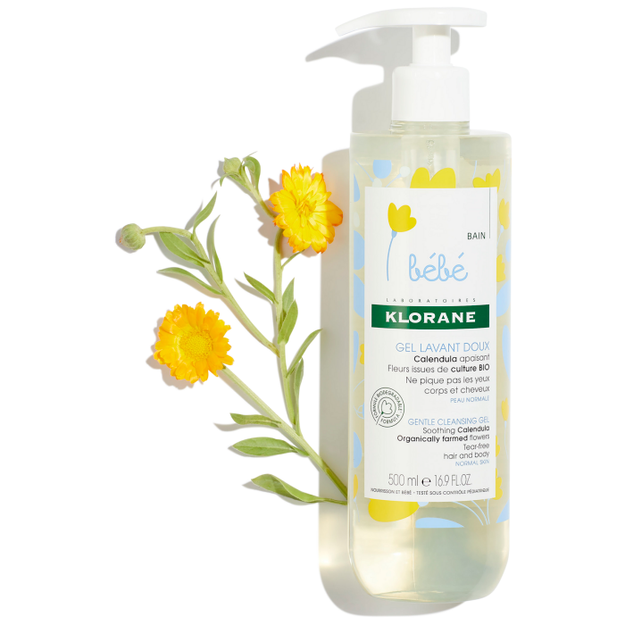 Klorane Gentle Cleansing Gel- Soothing Calendula, 500  ML