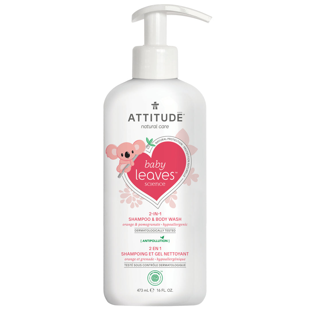 Attitude Baby 2in1 Shampoo Orange Pomegranate