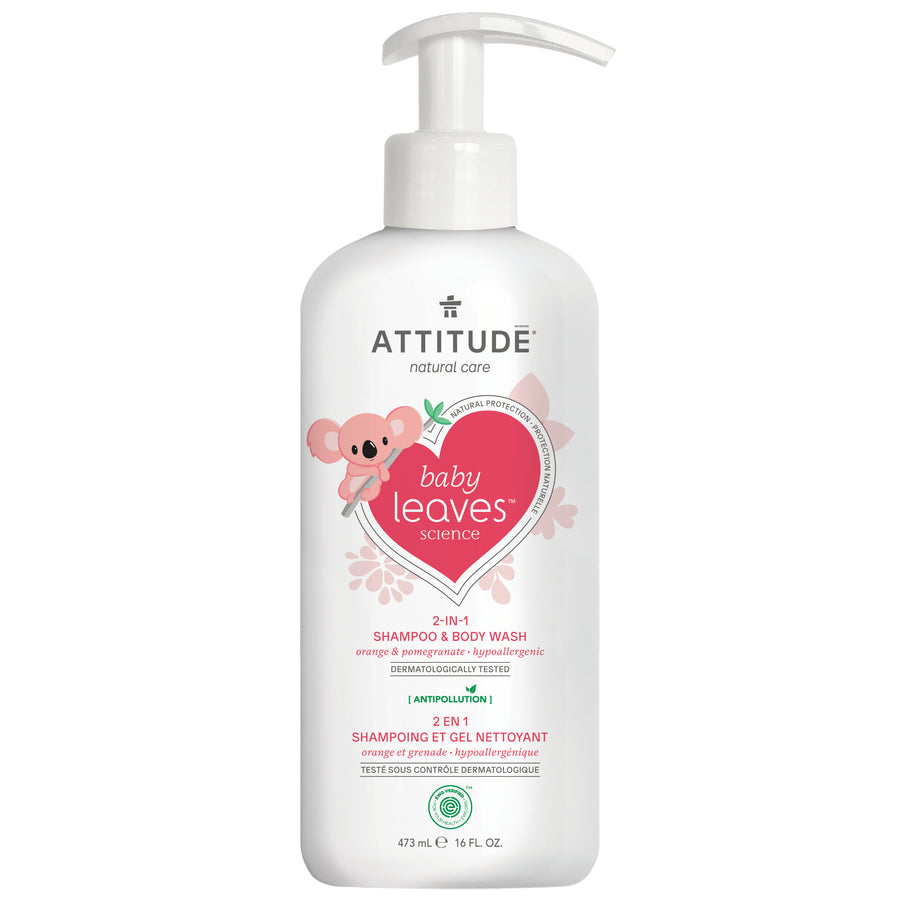 Attitude Baby 2in1 Shampoo Orange Pomegranate