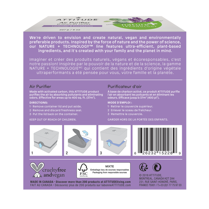 Attitude Air Purifier Eucalyptus & Lavender