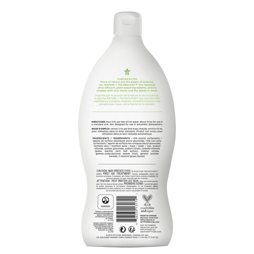 Attitude Dishwash Liquid Green Apple&Basil