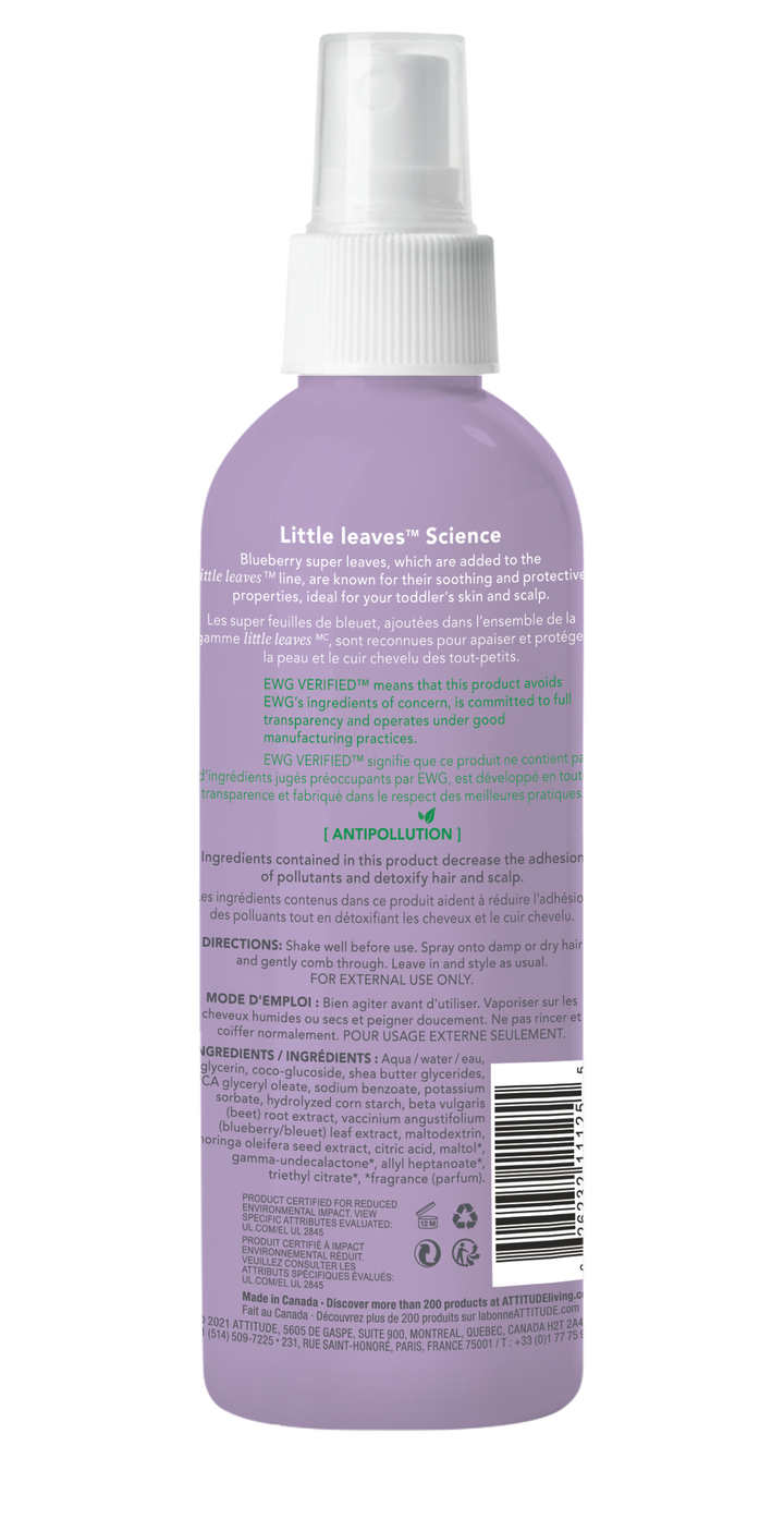 Attitude Hair Detangler - Vanilla & Pear