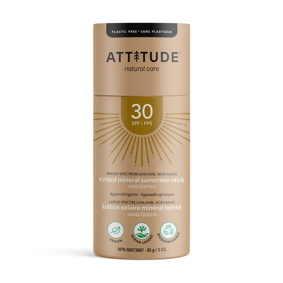 Attitude SPF30 Tinted  Sunscreen Stick Unscented