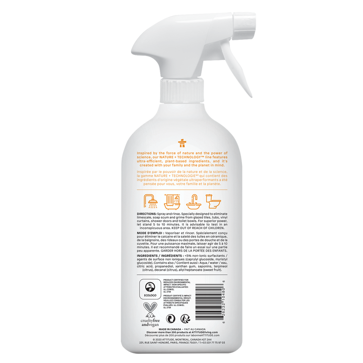 Attitude Bathroom Cleaner Citrus Zest