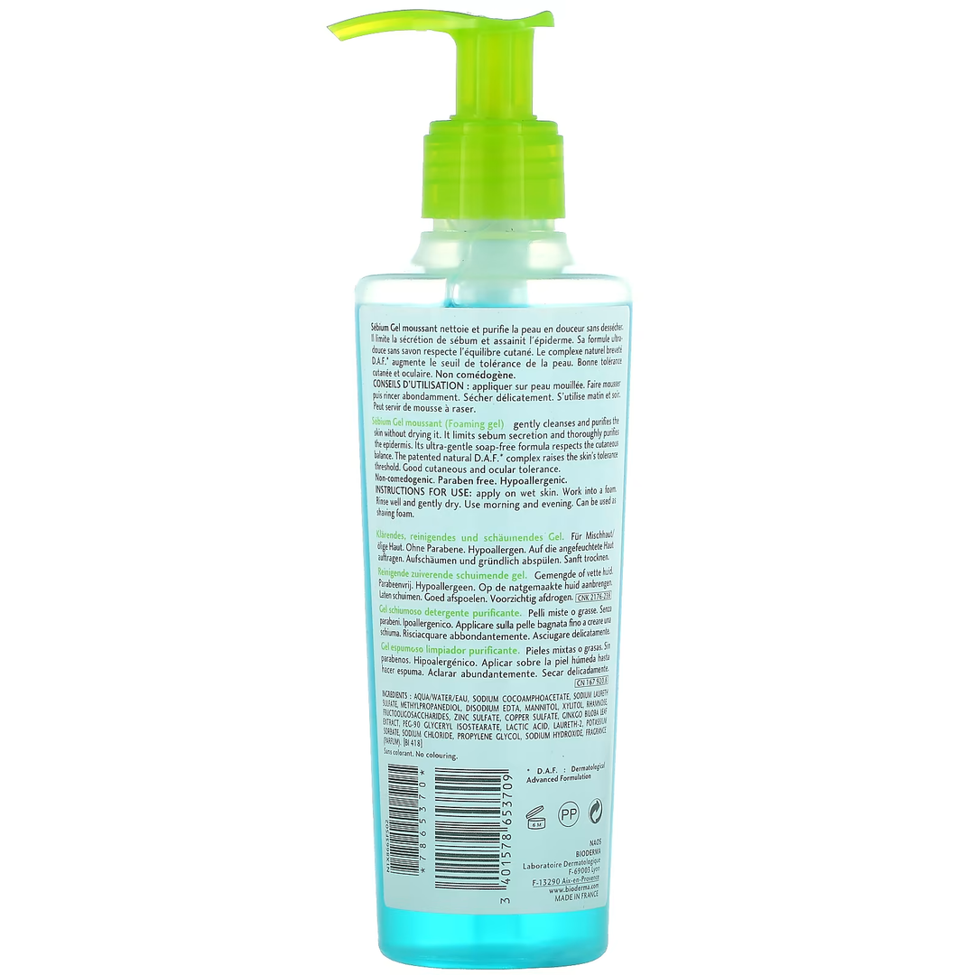 Bioderma Sébium Foaming Gel, 200ml